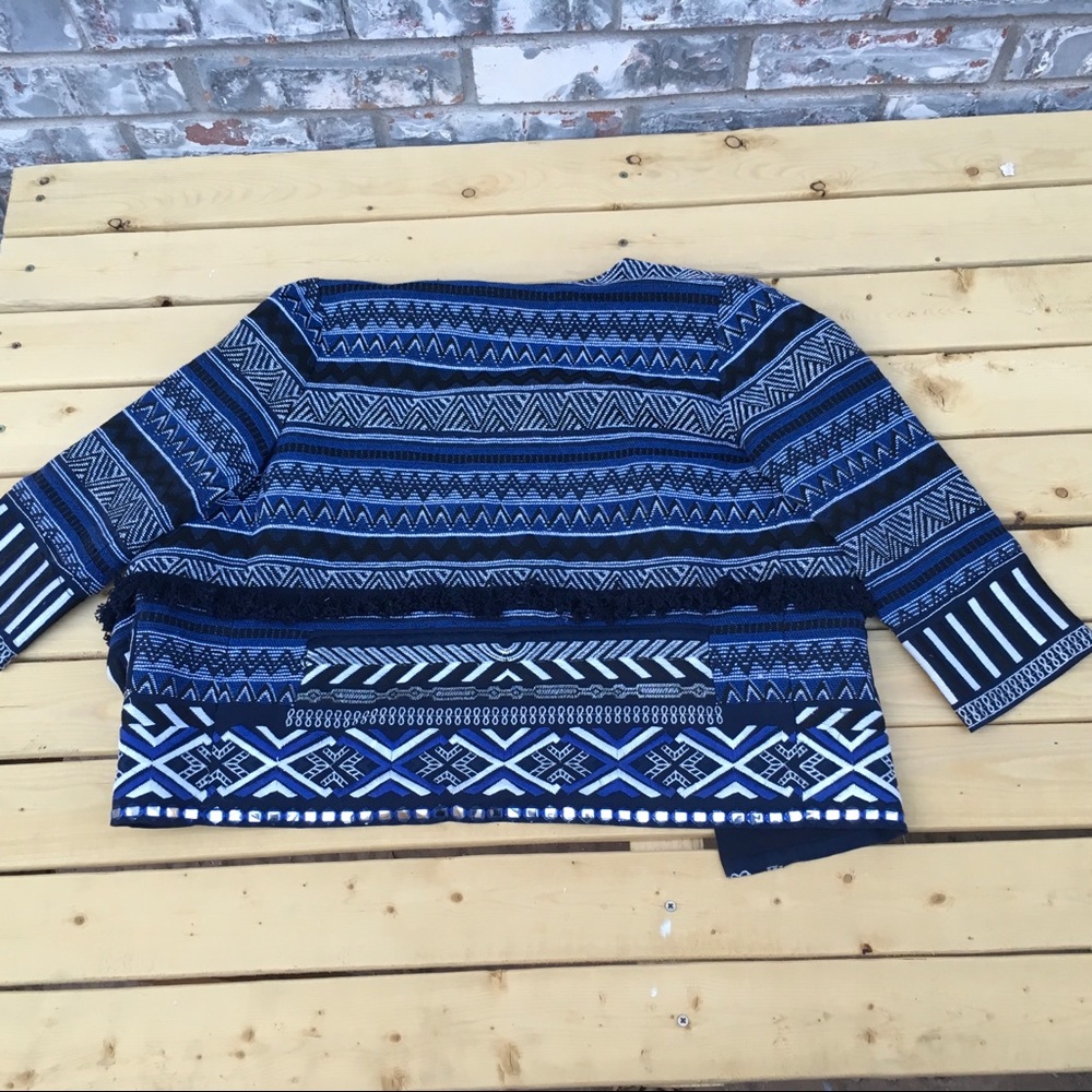 Stitch fix Brixon Ivy Embroidered fringe Blazer S - Picture 2 of 5